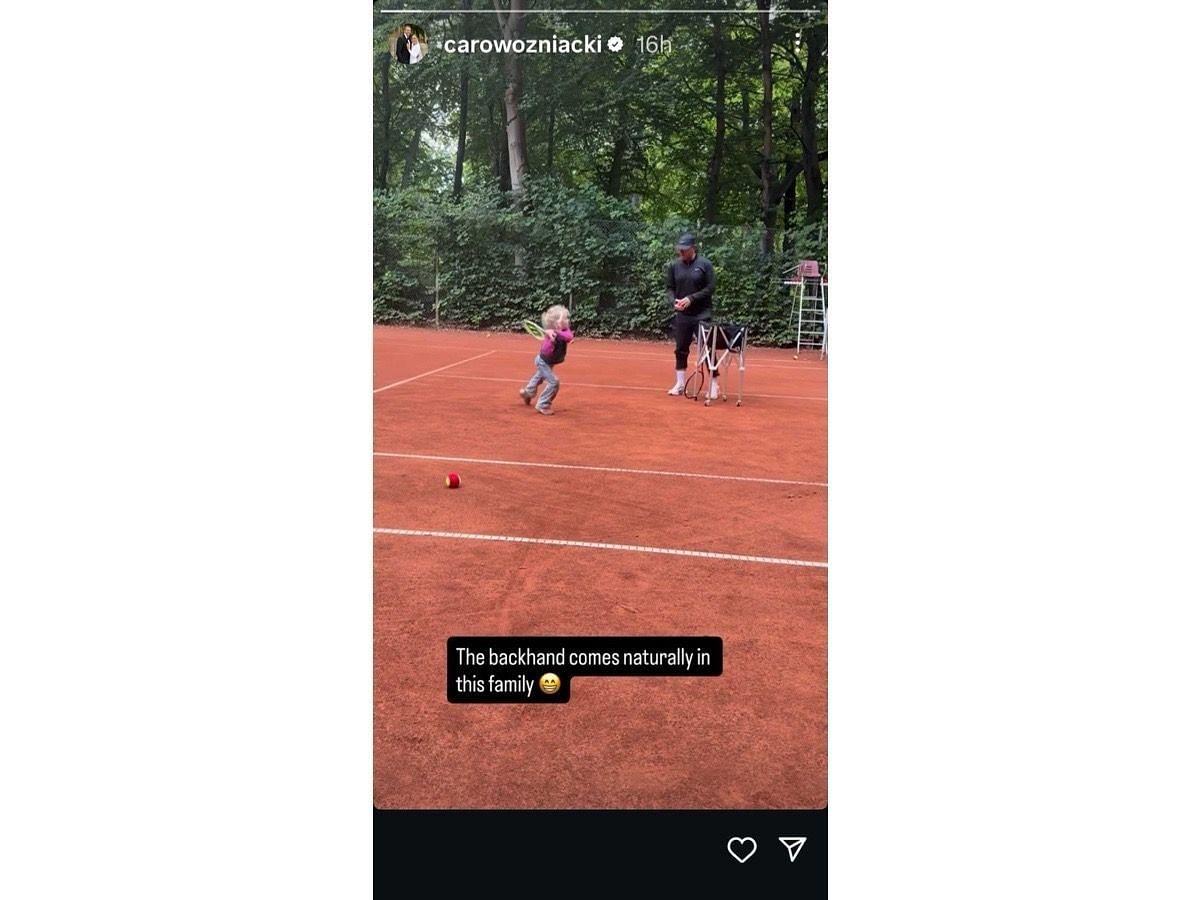 Wozniacki’s Instagram story